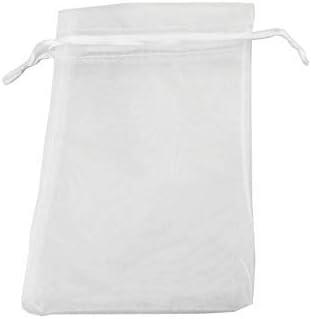 QIANHAILIZZ 50 Pack 12 x 16 Inch Drawstring Jewelry Gift Organza Bags Plant Covers Plants Protection Bag D5B (white)
