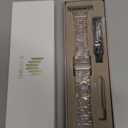 V-MORO Resin Bands Compatible with Apple Watch Series 11/10/9/8/7 Starlight Buckle Lightweight Fashion Ctue Watch Strap Compatible iwatch Series SE/6/5/4/3/2/1(Aurora,42mm/41mm/40mm/38mm) (Colorful Creamy White-Starlight)