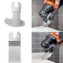 PECHAM 9PCS Diamond Oscillating Tool Blade, Multi Tool Blades Kits for Grout Removal and Soft Tile Cut, Fit Porter Cable Black & Decker Rockwell Ridgid Ryobi Milwaukee Chicago Craftsman