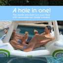 FUNBOY Country Club Golf Cart Pool Float, Two Cup Holders, Removable Fringe Shade, Float for Summer Pool Party and Entertainment