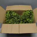 20 Inch Boxwood Front Door Wreaths, Spring and Summer Outdoor Wreath for Front Door, All Seasons Artificial Green Wreath for Farmhouse Wedding Porch Wall All Seasons Indoor Decorations