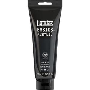 Liquitex BASICS Acrylic Paint, 250ml (8.5-oz) Tube, Ivory Black