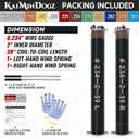 Pair of 2" Garage Door Torsion Springs Set with Non-Slip Winding Bar & Gloves,High Precision Electrophoresis Black Coated, for Replacement & Installation, MIN 16,000 Cycles (0.234x2"x39")