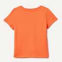 Amazon Essentials Girls Short-Sleeve T-Shirts (Medium, Bright Orange Jelly)