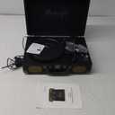 Vinyl Record Player 3-Speed Bluetooth Suitcase Portable Belt-Driven Record Player with Built-in Speakers RCA Line Out AUX in Headphone Jack Vintage Turntable (black)