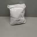 No Hook Shower Curtain and Liner Set,White Hotel Waffle Shower Curtain with Liner 81" L x 72" W