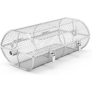 onlyfire Universal Stainless Steel Rotisserie Grill French Fries Basket Fits for Any Gas Grill