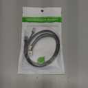 2Pack CAT7 2 Feet High-Speed Flat Shielded Bendable Ethernet Cables,Equipped with Short Crystal RJ45 Interfaces,with Transimission Speeds Exceeding CAT4/CAT5/CAT6 Compatible Modems,etc (Black)