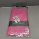 Party Solids 6-Pack Premium Plastic Tablecloth 84in. Round Plastic Table Cover - Cerise