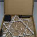 Star of David Neon Sign,12.2 * 13.8 Inch USB Powered Chanukah LED Neon Sign Light for Wall Decor for Home Office, Housewarming Birthday Gifts for Jews Judaism Women