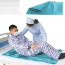 Sky Blue Tubular Slide Sheet for Patient Transfer Washable & Reusable Draw Sheets, Sliding Board Suitable for Cars, Vehicles, Wheelchairs, Hospitals, Bed Transfers, Nursing Home Care53" x 28"