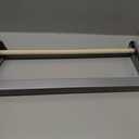 24in Wrapping Paper Roll Cutter - Holder Dispenser for Butcher Freezer Craft Paper Rolls with Updated Serrated Blade for Gift Wrap. Non-Slip Cutting Tool for Kitchen, Craft Room-Set on Tabletop