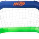 Nerf NERF AirGoal Inflatable Soccer Goal Set - Instant Blow Up Youth Goal + Foam Soccer Ball - Plug in Inflation in 10 Seconds - Kids Net Toy for Kids + 5" Inch Mini Ball