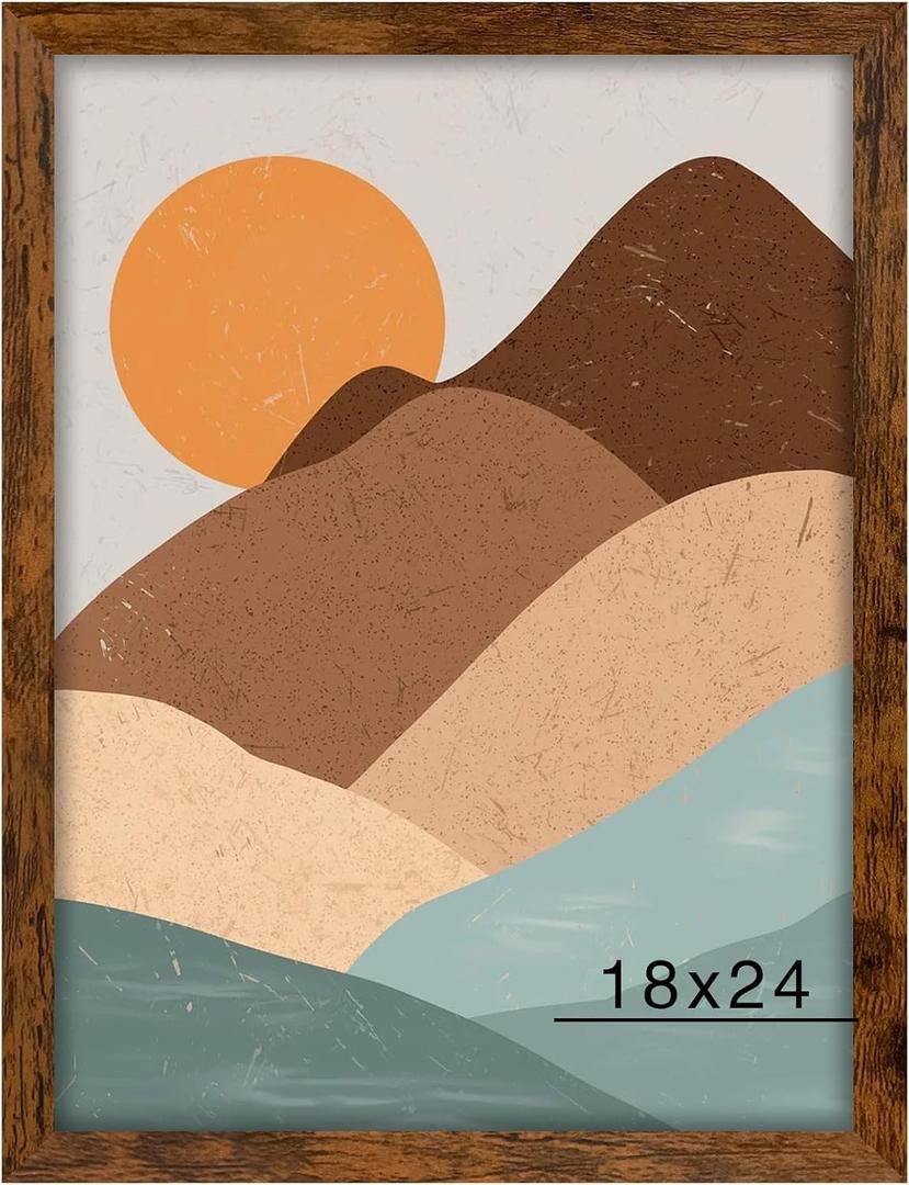 Brown 18x24 Picture Frame for Wall Decor Display, 1 Pack