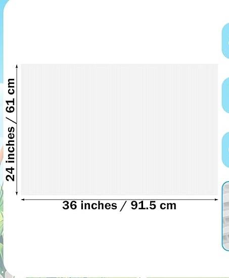 Pack of 4  - 24 x 36 Inch Corrugated Plastic Sheet Blank Yard Signs Double Sided White Corrugated Poster Board Signs Thick Waterproof Lawn Sign for Indoor Outdoor Garage Sale Birthday Party Decor