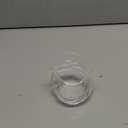 Restaurantware Clear Glass Bowl 8 oz Crinkle Edge Unzipped Bag Bowl Creative Serving Dish Dishwasher Safe Transparent Glass and Microwave-Safe Container for Serving Desserts, Candies