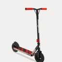 Mongoose Tread Youth/Adult Freestyle Dirt Kick Scooter, Ages 8 Years and Up, Air Filled Tires, Max Rider Weight 220 Pounds, Black/Red