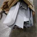 V Shape 6.6FT 200CM LED Strip Aluminum Channel Diffuser, 10-Pack 16x16MM Anodized Silver Track with Curved Milky Cover, Corner Connector and Mounting System