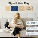 Dandy Decor Christian Wall Art 6 Piece Large Collage | Jesus & Scripture Wall Decor | Christian Wall Decor | Serenity Prayer Boho Art | Bible Verse Wall Canvas | Modern Aesthetic for Your Home & Office | Gift Packaging |