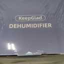 KeepGlad Dehumidifier, 98OZ Dehumidifiers for Home(1000sq.ft), Humidity Display Dehumidifier for Basement Bathroom Bedroom, Auto Shut Off, Washable Filter, Drain Hose, Timer, 7 Ambient Lights, White