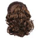 WeKen Hair Bun Medium Long Curly Synthetic Hairpiece Light Brown