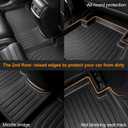 Binmotor-All Weather Car Floor Mats for Chevrolet/Chevy Malibu 2016-2025, Waterproof TPE Mats Floor Liners for Chevy Malibu Cargo Trunk Liner Accessories Mat-Black