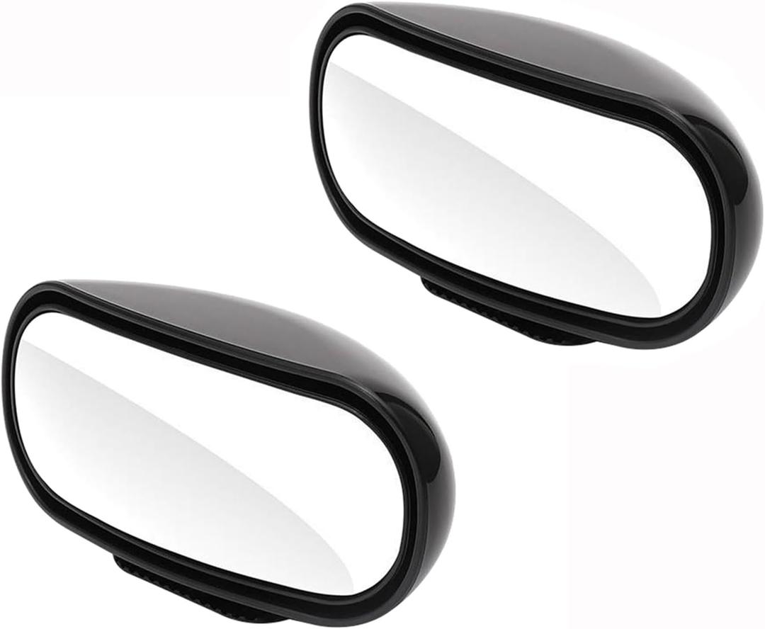 Blind Spot Mirror for Car 2 Pack, Adjustable Convex Wide-Angle Blindspot Mirrors, 360 Rotatable Small Stick-On Blind Side Mirror for Cars, SUVs & Trucks