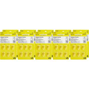 Amazon Basics 60-Pack Hearing Aid Size 10 Zinc-Air Batteries, 1.45 Volt, Yellow Tab, 4-Year Shelf Life, Child-Safe Package