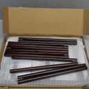 Haddockway Bamboo Shoe Rack for Closet, Free Standing Shoe Organizer with Smooth Round Rods & Convenient Handles, Stackable Shoe Storage Shelf for Entryway, Hallway(Brown, 3-Tier)