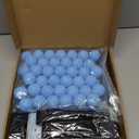 4 Set Blue Bear Baby Shower Games Swing Shaking Balls Game for Adult Includes 40 Balls, 4 Paper Boxes, 4 Belts Table Tennis Twerk Game Supply for Outdoors Indoors