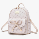 IHAYNER Girls Bowknot Cute Leather Backpack Mini Backpack Purse for Women
