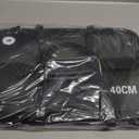 Fishing Bucket Foldable, 6Gallon/10Gallon Live Bait Bucket,Thickened EVA Transparent Lid Live Fish Container with Aeration Hole, Live Bait Bucket for Camping, Fishing Day(Black)