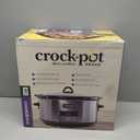 Crock-Pot Large 8-Quart Programmable Slow Cooker with Auto Warm Setting Black Stainless Steel