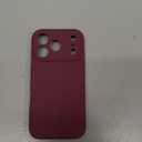 Vooii Magnetic for iPhone 17 Pro Case, Compatible with Magsafe (Premium Liquid Silicone) (Integrated Camera Control Button) Full Body Protective Anti-Scratch Microfiber Lining 6.3", WineRed