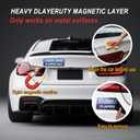 2 x 2pcs Student Driver Magnet for Car,Safety Warning Be Patient New Driver Sticker-Colorful,Eflective,Weather Resistant Bumper Sticker Magnetic Reflective Rookie Drive(Blue) (Bule)