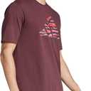 adidas Men's Codes Camouflage Graphic T-Shirt (X-Large, Aurora Ruby)