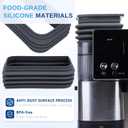 2 x CAPFEI Silicone Bellow Compatible for Ninja Luxe Café Essential ES501 | Grinder Cleaning Single Dose Hopper | Gray | Not for ES601 & ES701