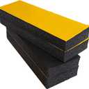 4 Packs 11.8x4x1.2 inch Car Door Anti Scratch Self Adhesive Foam Parking Protector Compatible with Garage Wall (Black)