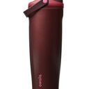 Owala FreeSip Sway Insulated Stainless Steel Water Bottle with TwoWay Spout, BuiltIn Straw and Bucket Handle, Made for Travel, School, and Sports, 40oz, BPA Free, Leak Proof, Black Cherry