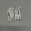 2 x 2 Pcs Toilet Seat Screws for Replacement Kit, Plastic Nuts and Washers for Fixing The Top Toilet Seat