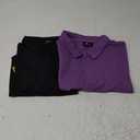 ZITY 2 Pack Mens Polo Shirt Short Sleeve Sports Golf Tennis T-Shirt Moisture-Wicking Summer Shirts XL