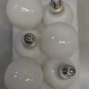 6 Pack G16.5 LED Ceiling Fan Light Bulbs, Dimmable LED Candelabra Bulb 4.5W Equivalent to 60W 500LM, E12 Chandelier LED Globe Bulbs for Chandelier,Vanity and Ceiling Fan Light Bulbs Milky Glass 2700K
