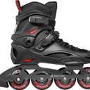 Rollerblade RB 80 Men's Urban Inline Skate, Black and Red, 11