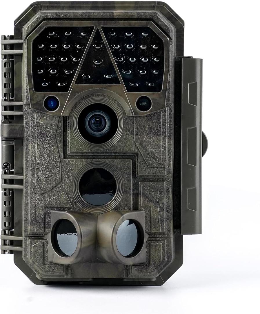 Meidase P70 (Non-Cellular,Non-WiFi) Trail Camera, 64MP 1296p, Game Cameras with No-Glow IR Night Vision, Motion Activated, Waterproof for Wildlife Deer Cams, Hunting