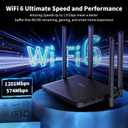 DBIT AX1800 WiFi 6 Router Dual Band Wireless Internet Router, Wireless Speed (Up to 1.8 Gbps) with 4 x Gigabit Ethernet Ports, MU-MIMO, OFDMA, WPA3, IPV6, EasyMesh, Guest WiFi, Parental Controls