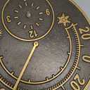 Whitehall Products 1288 Solstice Thermometer Clock, French Bronze
