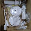 Solar Panel for Ring Camera, 2 Pack 4W Solar Charger Compatible with Rings Spotlight &All-New Stick Up Outdoor Cam Battery, 10ft Long Cable with USB-C to Ring Barrel Plug Adapter