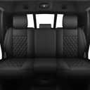 JOJOBAY Car Seat Covers for Dodge Ram,Fit 2009-2025 1500/2500/3500 HD Pick-up Truck,Crew,Regular,Quad,Mega Cab,Waterproof Synthetic Leather Seat Covers(5PCS-Full Set,Black)