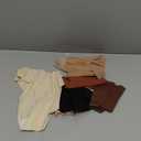 DEANGELMON Women Seamless Bikini Cheeky Underwear Invisible No Show Panties V-Waist Hipster Ladies Soft Stretch Multi Pack (X-Small, Coffee - 7 Pack)