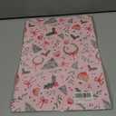 2 x GIOLAINY Pink Christmas Wrapping Paper for Girls Women Kids - Holiday Gift Wrap with Ornaments, Xmas Trees, Berries & Wreaths Designs - 4 Sheets (28 x 40 inches), Easy to Store